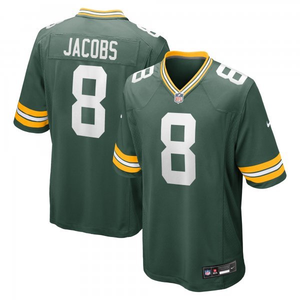 Men's Green Bay Packers Josh Jacobs Nike Green Team Limited Jersey