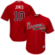 Atlanta Braves #10 Chipper Jones Red Cool Base Stitched Youth MLB Jersey