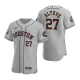 Men's Houston Astros Jose Altuve Gray 2022 World Series Flex Base Jersey