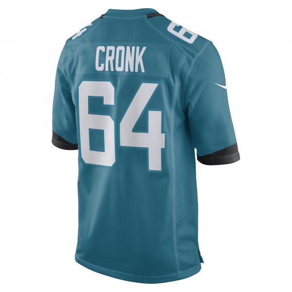 Men's Jacksonville Jaguars Coy Cronk Nike Teal Game Player Jersey