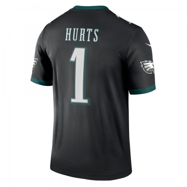 Men's Philadelphia Eagles Jalen Hurts Nike Black Legend Jersey