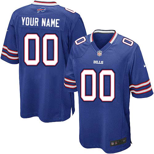 Nike Buffalo Bills Customized Royal Blue Stitched Elite Youth NFL Jersey