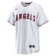 Men's Los Angeles Angels JosÃÂ© Suarez Nike White Home Replica Player Jersey