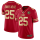 Men's Kansas City Chiefs #25 Clyde Edwards-Helaire Vapor Black Red Gold Limited All Stitched Jersey