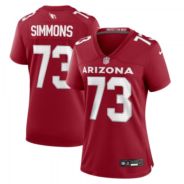 Women's Arizona Cardinals Lachavious Simmons Nike  Cardinal Team Game Jersey