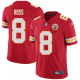 Men's Kansas City Chiefs #8 Justyn Ross Red Stitched NFL Vapor Untouchable Limited Jersey