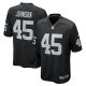 Men's Las Vegas Raiders Jaquan Johnson Nike Black Game Player Jersey