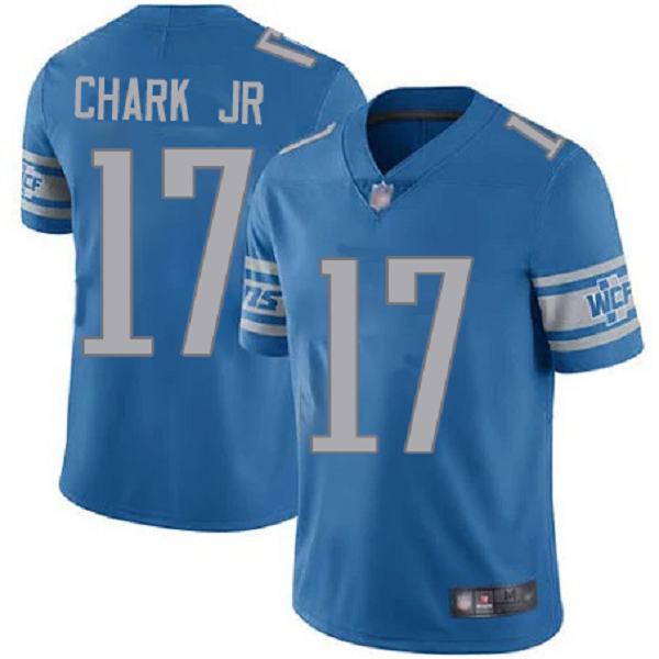 Youth Detroit Lions #17 DJ Chark Jr Blue Limited Stitched Nike NFL Jersey