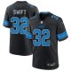 Men's Nike Detroit Lions #32 D'Andre Swift Black NFL Vapor Limited Jersey