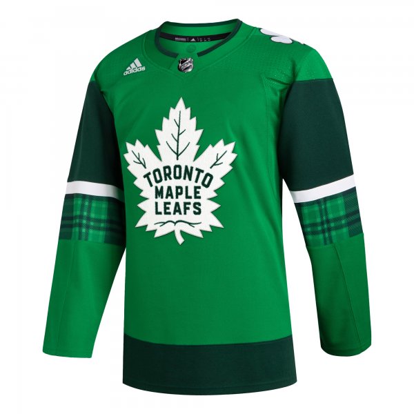 Men's Toronto Maple Leafs  adidas Kelly Green 2023 St. Patrick's Day Primegreen Jersey