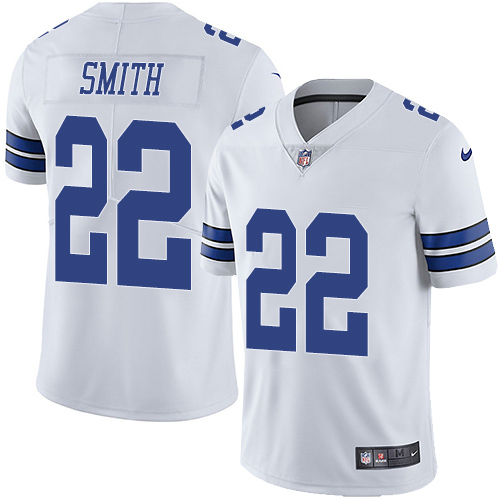 Nike Dallas Cowboys #22 Emmitt Smith White Youth Stitched NFL Vapor Untouchable Limited Jersey