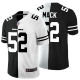 Men's Nike NFL Chicago Bears #52 Khalil Mack Black White Peaceful Coexisting Split 2020 Vapor Untouchable Stitched Limited Jersey