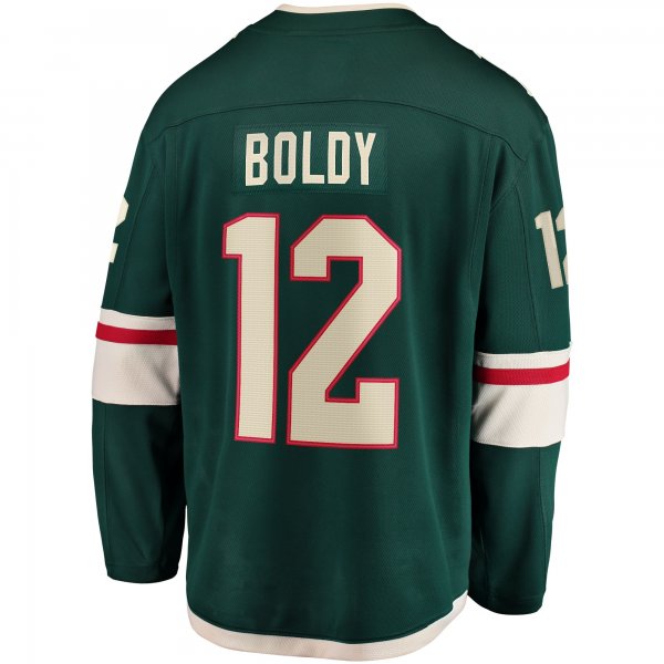 Men's Minnesota Wild Matthew Boldy Fanatics Green Home Breakaway Player Jersey