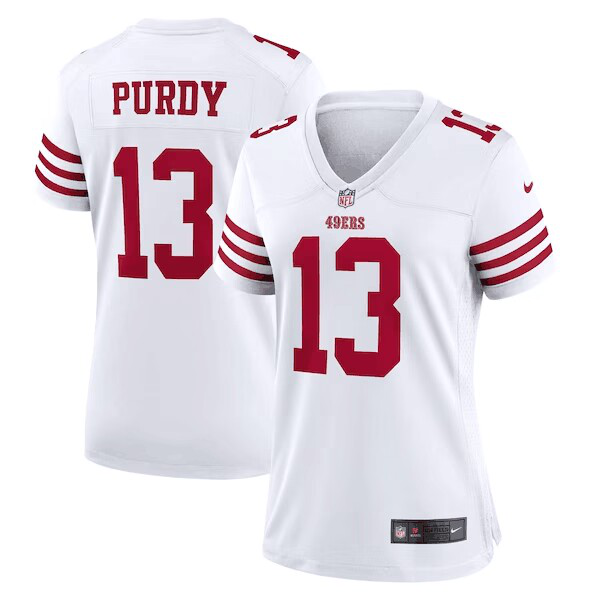 Nike Women's San Francisco 49ers #13 Brock Purdy White Game Player Jersey