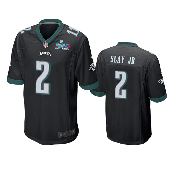 Men's Philadelphia Eagles #2 Darius Slay Jr Black Super Bowl LVII Limited Jersey