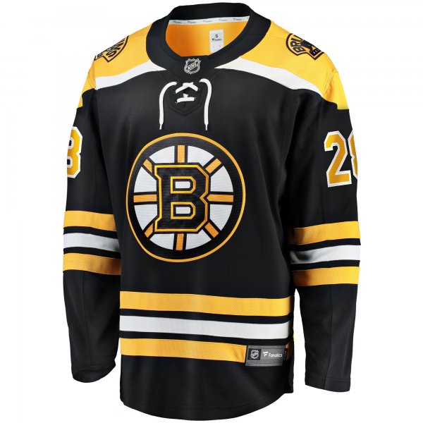 Men's Boston Bruins Derek Forbort Fanatics Black Home Breakaway Player Jersey