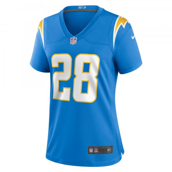 Women's Los Angeles Chargers Isaiah Spiller Nike Powder Blue Game Jersey