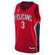 Youth New Orleans Pelicans C.J. McCollum Jordan Brand Red Swingman Jersey - Statement Edition