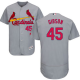 St. Louis Cardinals #45 Bob Gibson Grey Flexbase Collection Stitched MLB Jersey