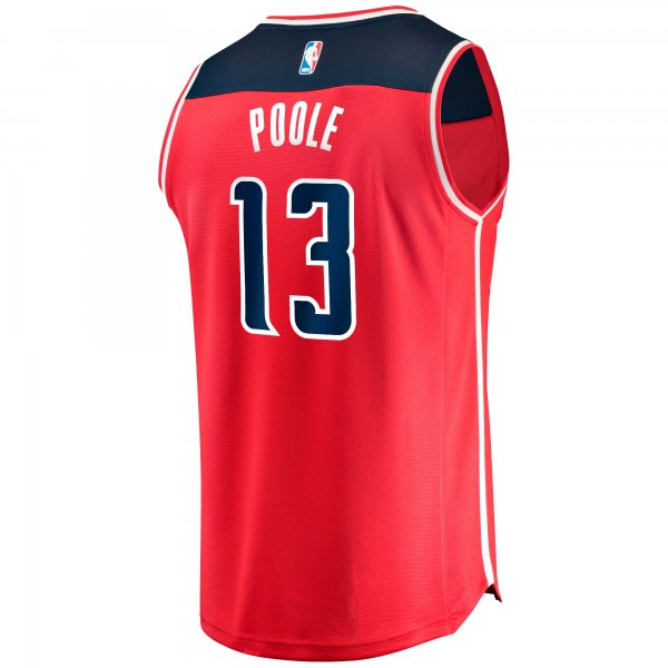 Men's Washington Wizards Jordan Poole Fanatics Red Fast Break Player Jersey - Icon Edition