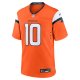 Men's Denver Broncos Bo Nix Nike Orange 2024 NFL Draft First Round Pick Player Game Jersey