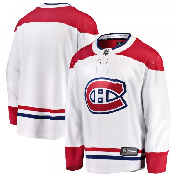 Men's Montreal Canadiens Fanatics White Breakaway Away Jersey