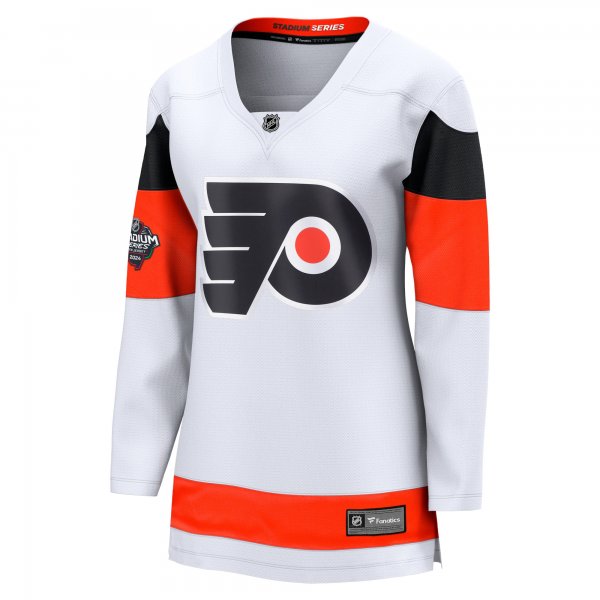 Women's Philadelphia Flyers  Fanatics White 2024 NHL Stadium Series Breakaway Jersey