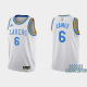 Men's Los Angeles Lakers #6 LeBron James 2022-23 Classic Edition White NBA Jersey