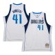 Men's Dallas Mavericks Dirk Nowitzki Mitchell & Ness White 2010/11 Hardwood Classics Swingman Jersey