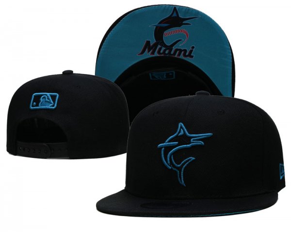 Miami Marlins's black cap