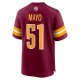 Men's Washington Commanders David Mayo Nike Burgundy Game Player Jersey