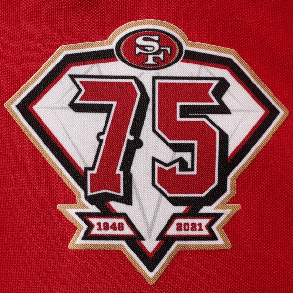 Women's San Francisco 49ers George Kittle Nike Scarlet 75th Anniversary Game Player Jersey