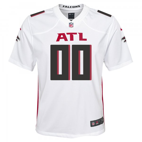 Youth Nike Atlanta Falcons White Custom Game Jersey