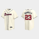 Men's Atlanta Braves #23 Michael Harris II Cool Base Alternate MLB Jersey - Cream