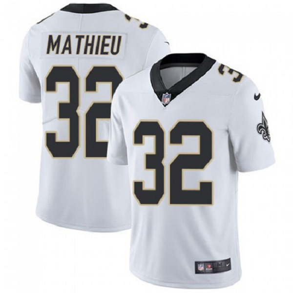 Women's New Orleans Saints #32 Tyrann Mathieu White Vapor Untouchable Limited Stitched Jersey