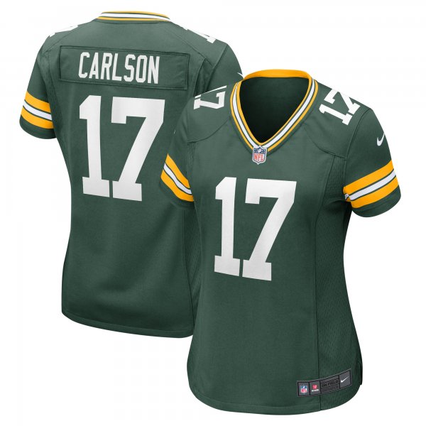 Women's Green Bay Packers Anders Carlson Nike  Green  Game Jersey