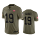 San Francisco 49ers Deebo Samuel #19 Olive 2022 Salute To Service Limited Jersey