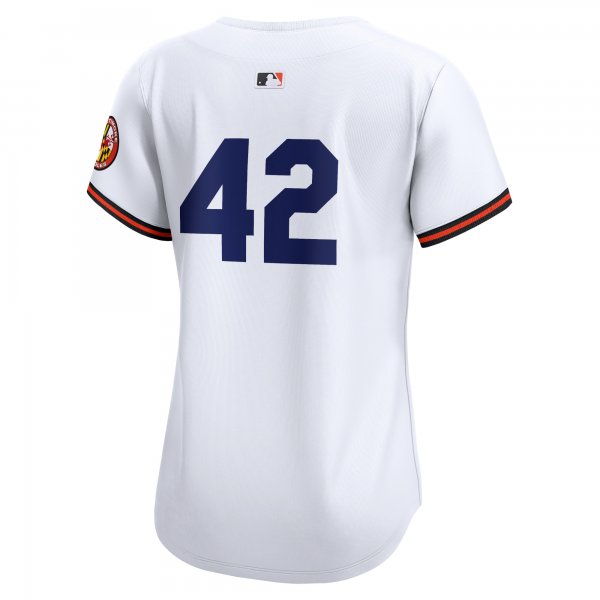 Women's Baltimore Orioles  Nike White 2024 Jackie Robinson Day Home Limited Jersey