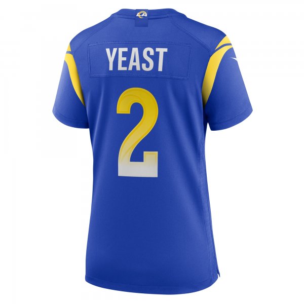 Women's Los Angeles Rams Russ Yeast Nike Royal Home Game Jersey