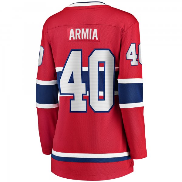 Women's Montreal Canadiens Joel Armia Fanatics Red Home Breakaway Player Jersey