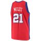 Men's LA Clippers Darius Miles Mitchell & Ness Red Hardwood Classics Swingman Jersey