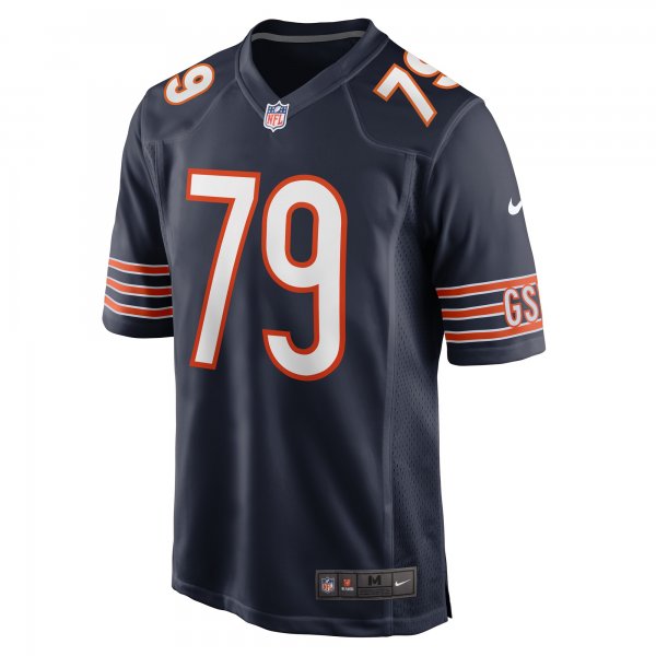 Men's Chicago Bears Austen Pleasants Nike  Navy  Game Jersey