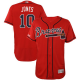 Atlanta Braves #10 Chipper Jones Red Flexbase Collection Stitched MLB Jersey