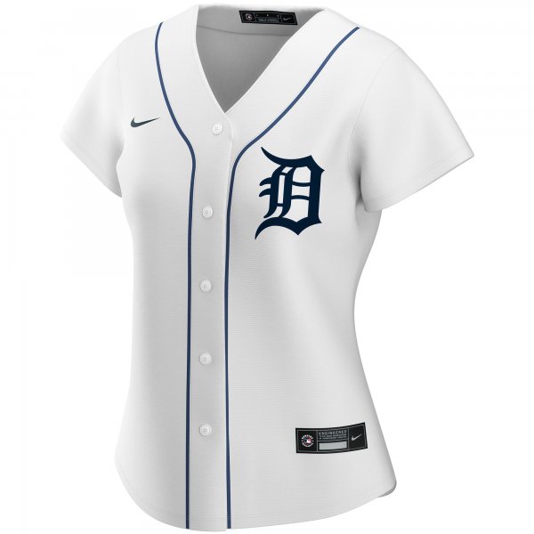 Women's Detroit Tigers Nike White Home Replica Custom Jersey