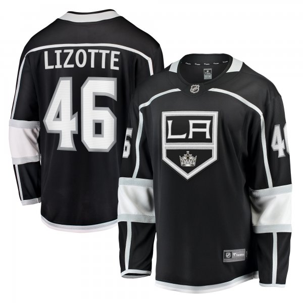 Men's Los Angeles Kings Blake Lizotte Fanatics Black Home Breakaway Player Jersey