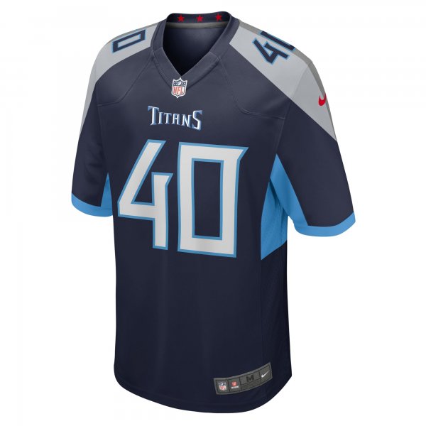 Men's Tennessee Titans Anthony Kendall Nike  Navy Team Game Jersey