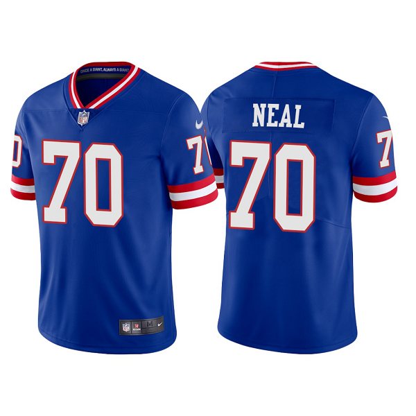 Men's Nike NFL New York Giants Evan Neal 2022 Classic Vapor Limited Jersey - Royal