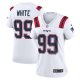 Women's New England Patriots Keion White Nike  White  Game Jersey