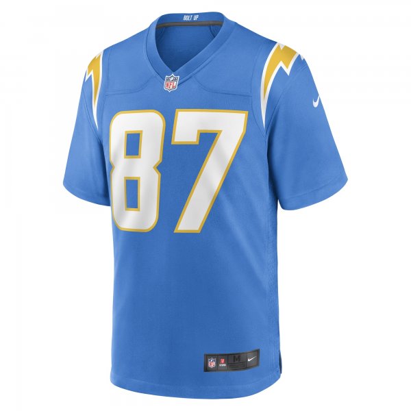 Men's Los Angeles Chargers Hunter Kampmoyer Nike Powder Blue Game Player Jersey