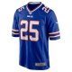 Men's Buffalo Bills Ty Johnson Nike Royal Team Game Jersey